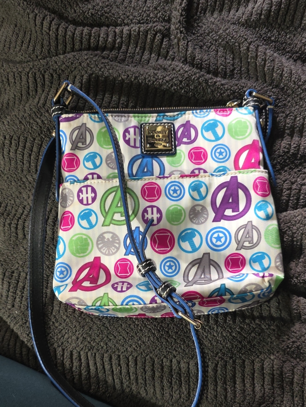 Dooney & Bourke Multicolor Avengers Print Crossbody Bag
